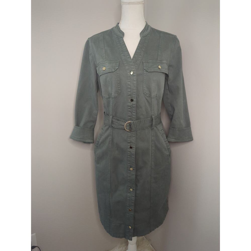 White House Black Market Green Dress